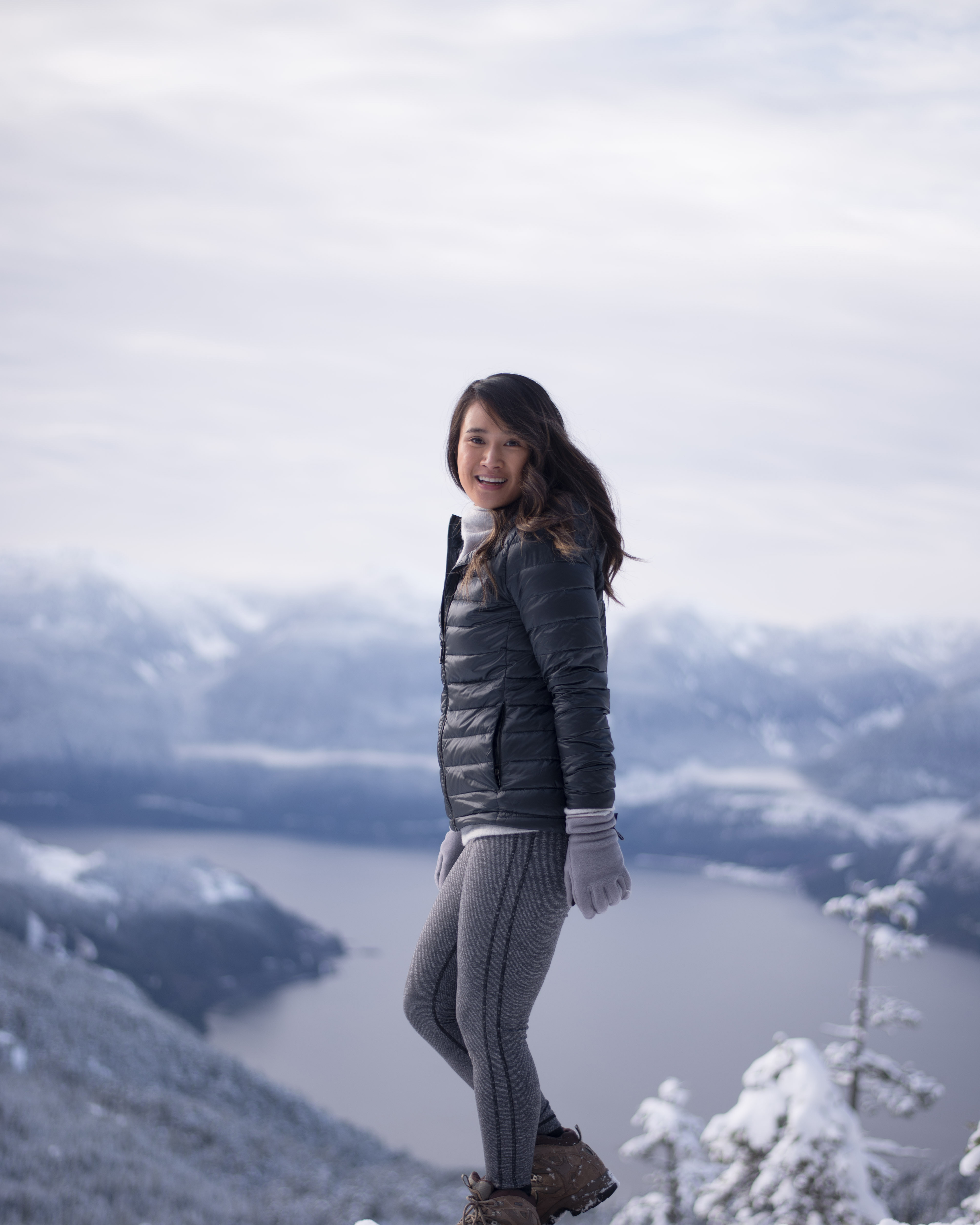Hiking and snowshoeing at Sea to Sky Gondola in Squamish, British Columbia #explorecanada #camandtay